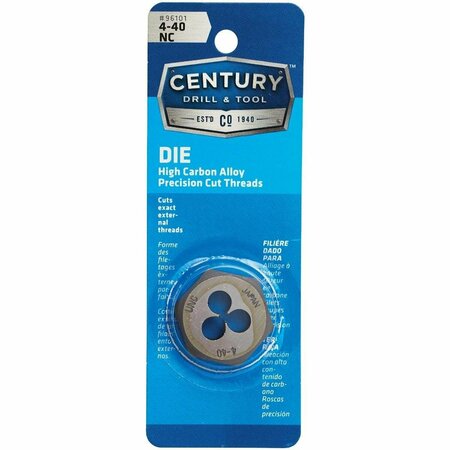 CENTURY DRILL TOOL Century Drill & Tool 4-40 National Coarse 1 In. Across Flats Fractional Hexagon Die 96101